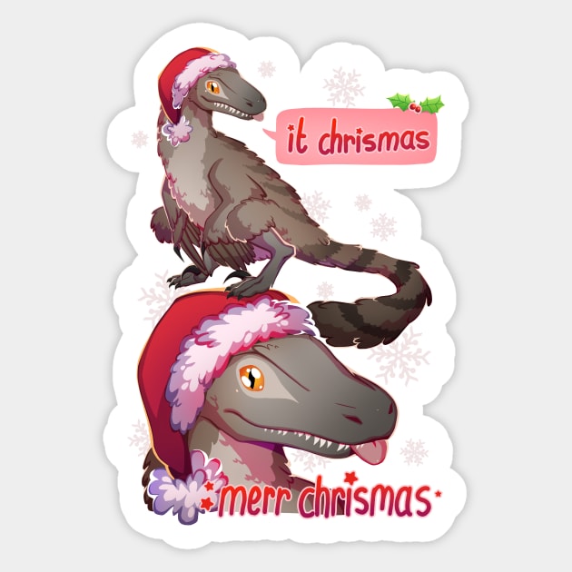 it chrismas: evolution! Sticker by bekkie